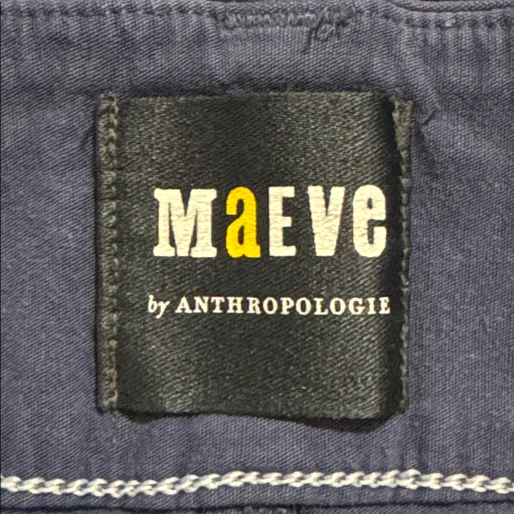 Anthropologie Maeve The Colette Magic Fabric Crop Wide-Leg Pants Blue Night-33 - Picture 7 of 10